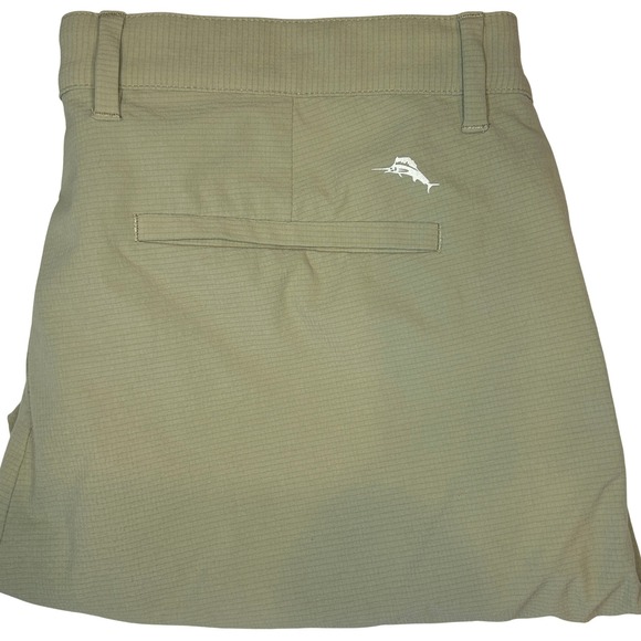 Tommy Bahama Flat Front Shorts Men's 36 Waist Beige Tan Nylon Stretch Blend - Picture 1 of 5